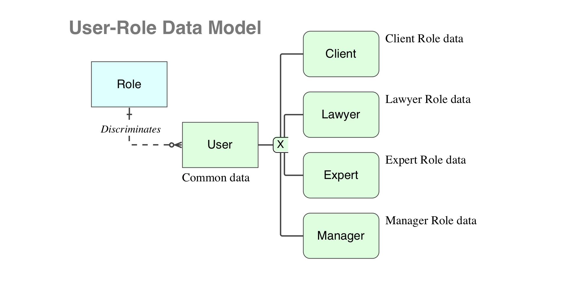 User Role Data Model
